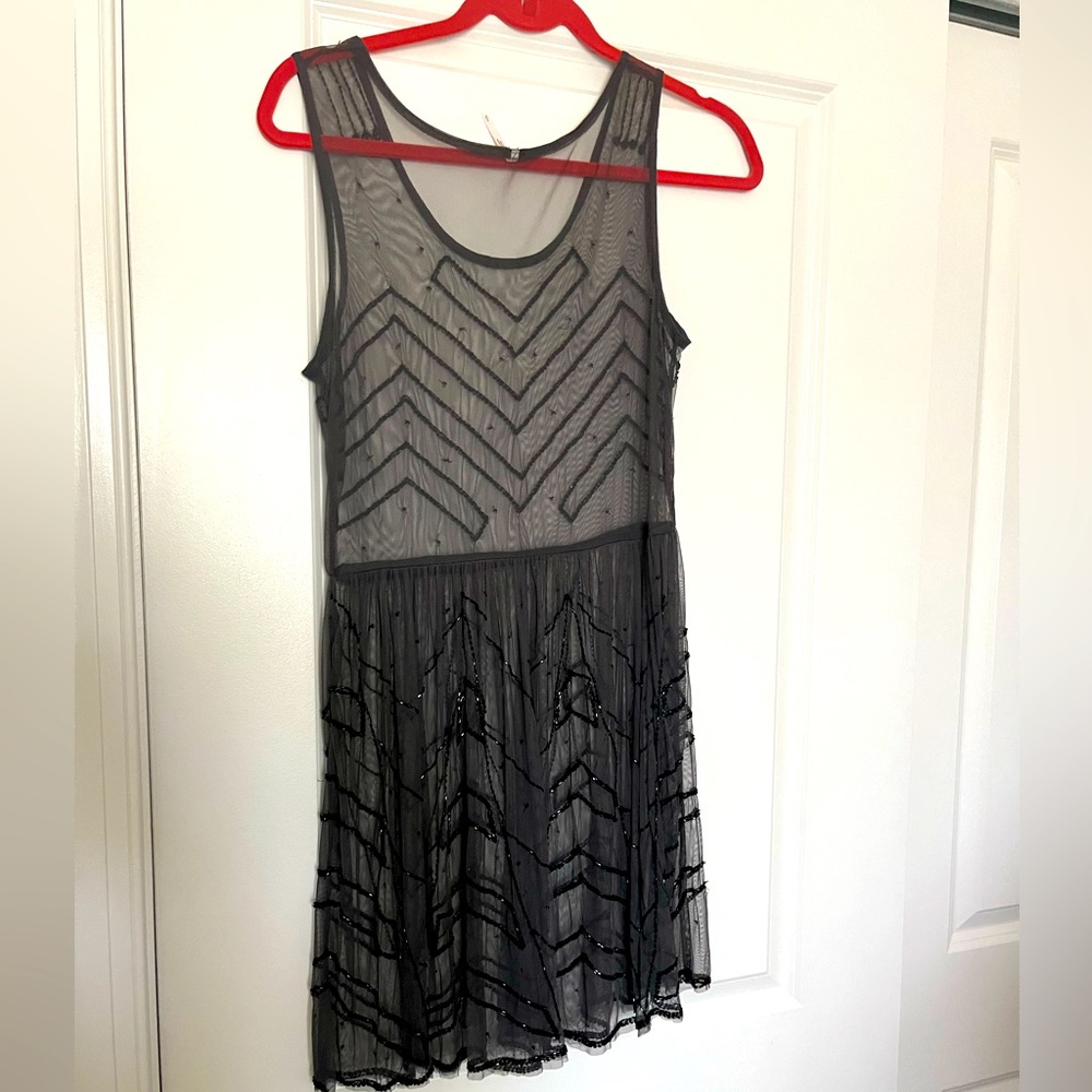 Black sequin top/dress